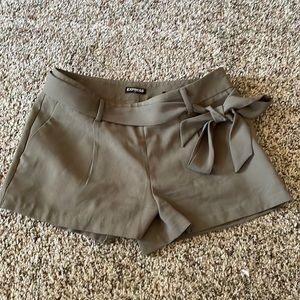 EXPRESS FRONT TIE SHORTS